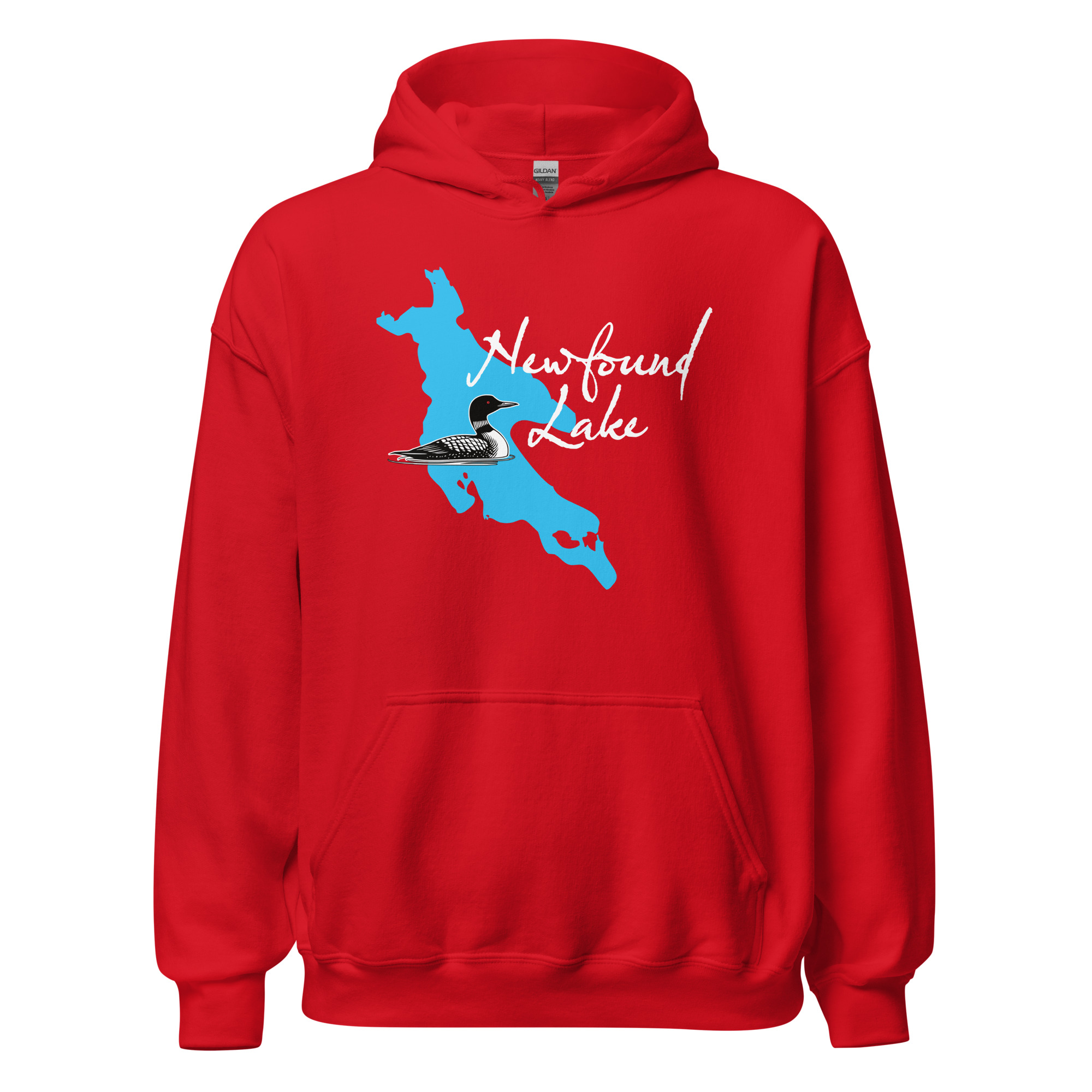 Newfound Lake Loon Unisex Hoodie - dark colors - Image 6