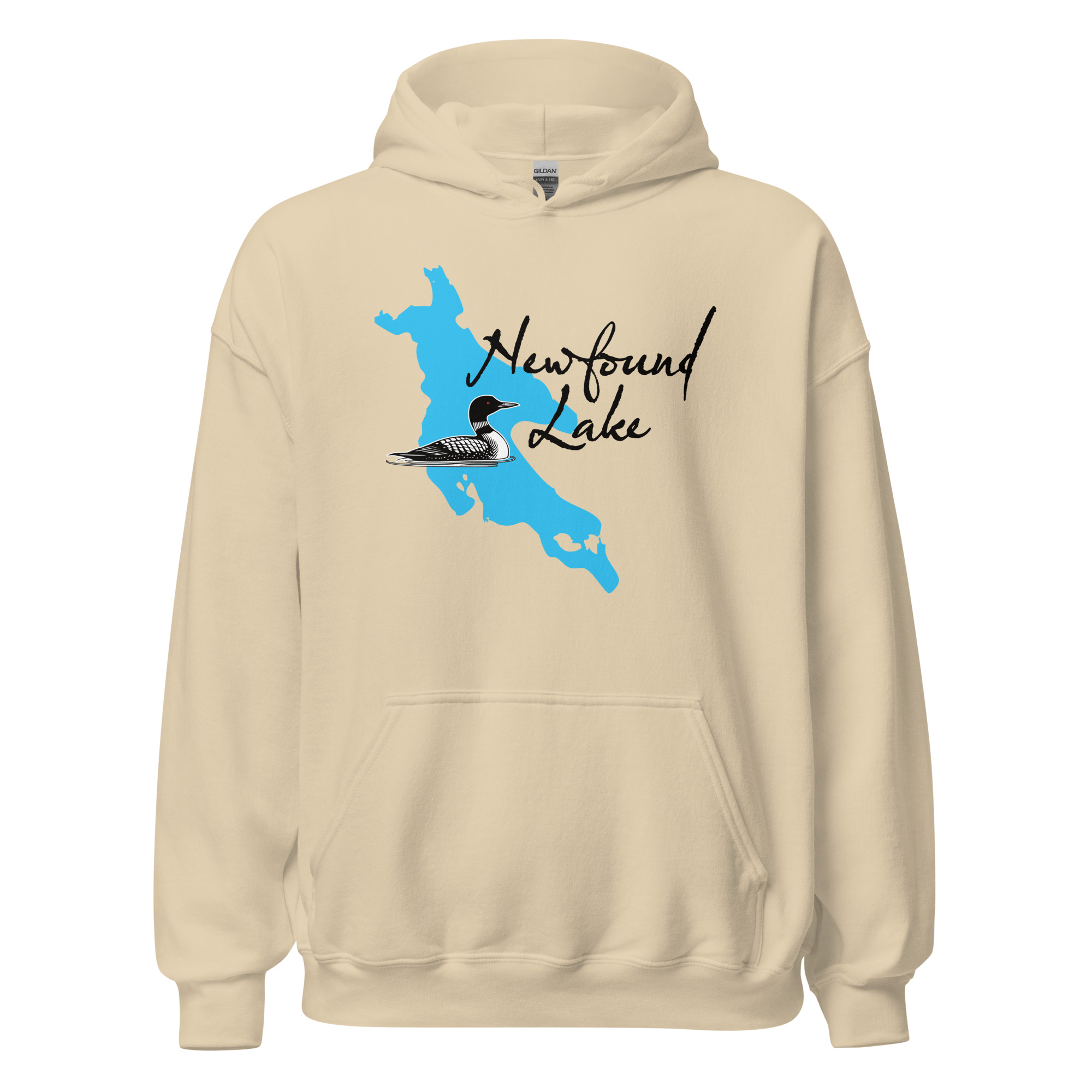 Newfound Lake Loon Unisex Hoodie - lite color - Image 3