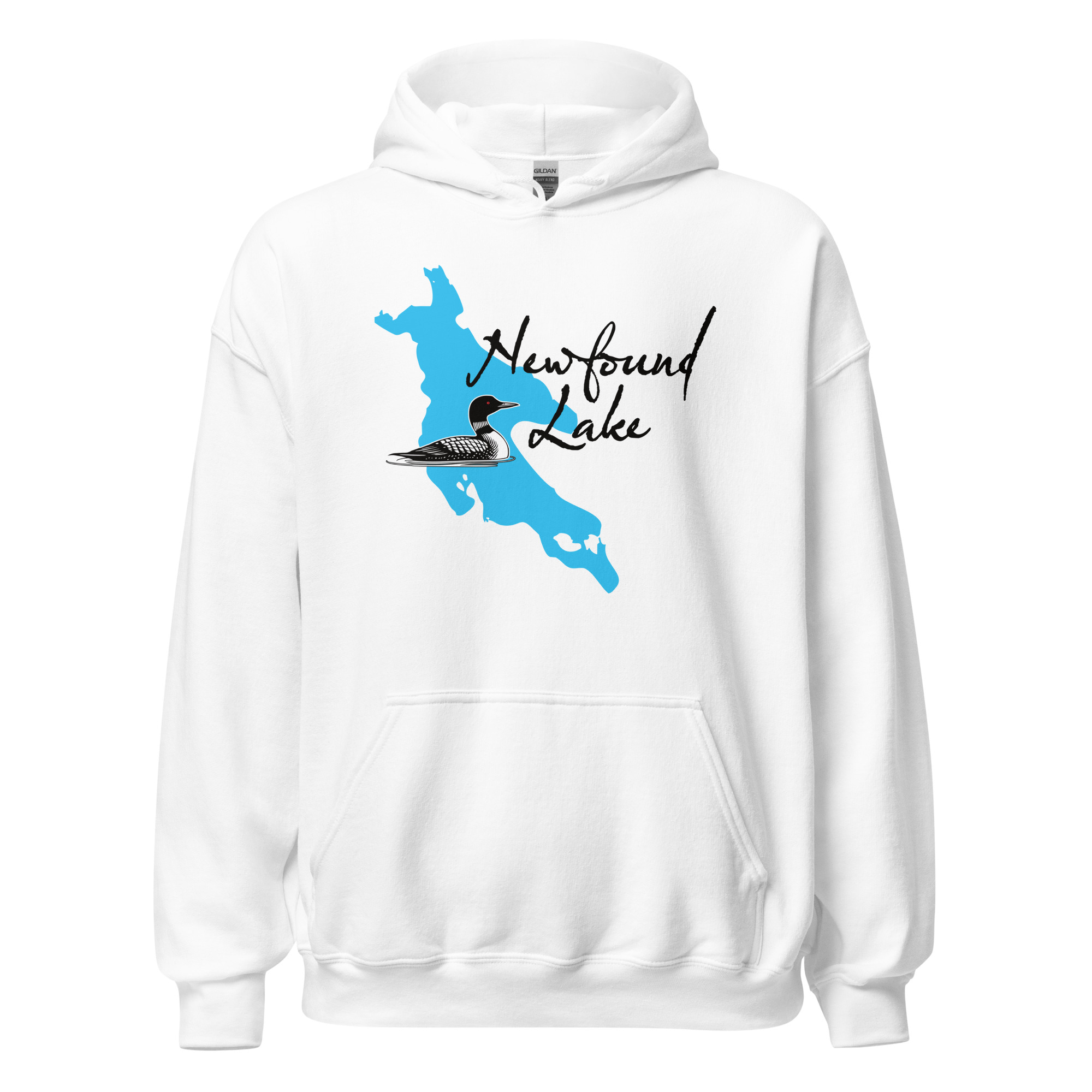 Newfound Lake Loon Unisex Hoodie - lite color - Image 6